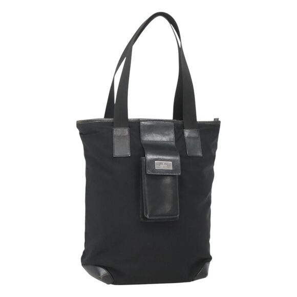 GUCCI Hand Bag Nylon Black Silver 019 019 - Picture 1 of 16